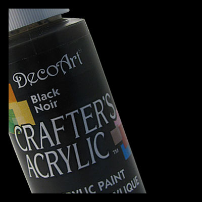 DecoArt Crafters Acrylic Black Paint
