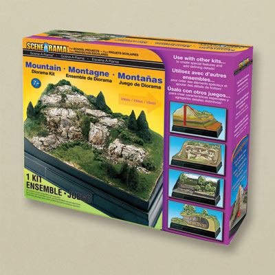 Mountain Diorama Kit packaging